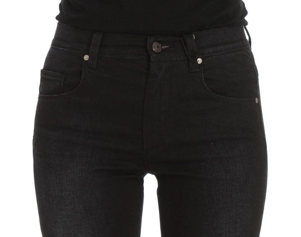 - Chic Slim Fit Bootcut Denim Jeans