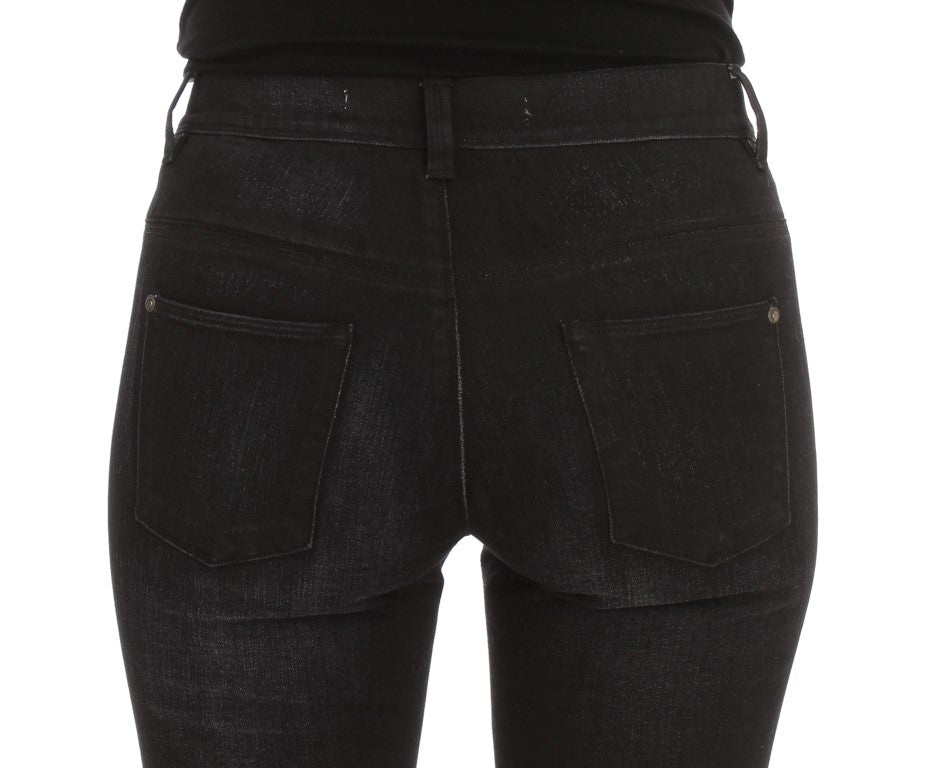 - Chic Slim Fit Bootcut Denim Jeans