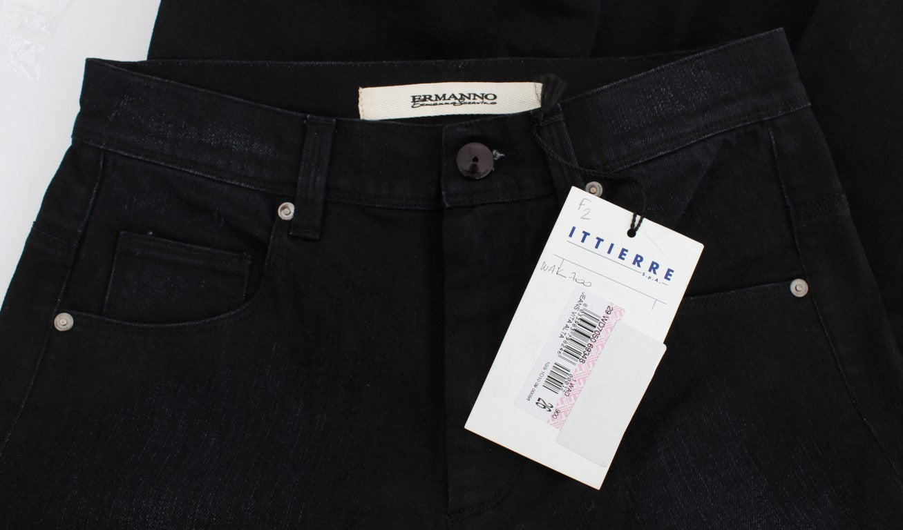 - Chic Slim Fit Bootcut Denim Jeans