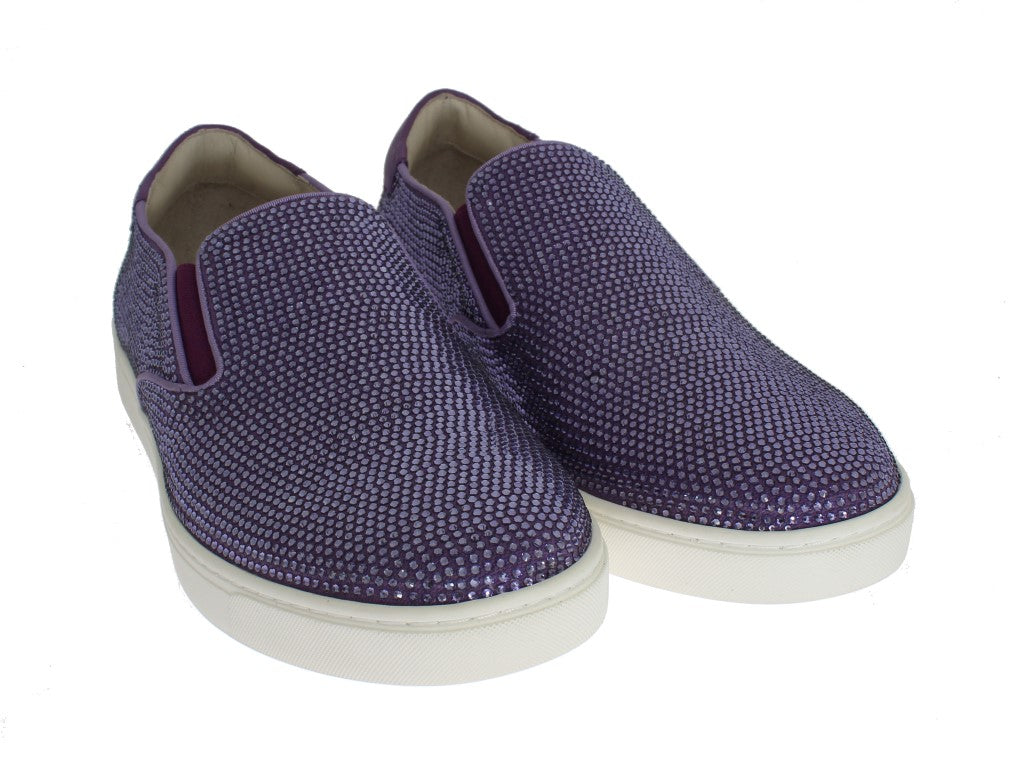 - Elegant Purple Strass Fashion Sneakers