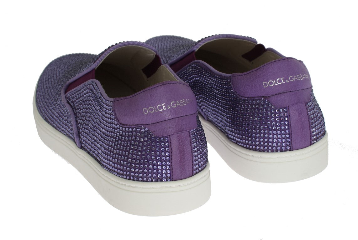 - Elegant Purple Strass Fashion Sneakers