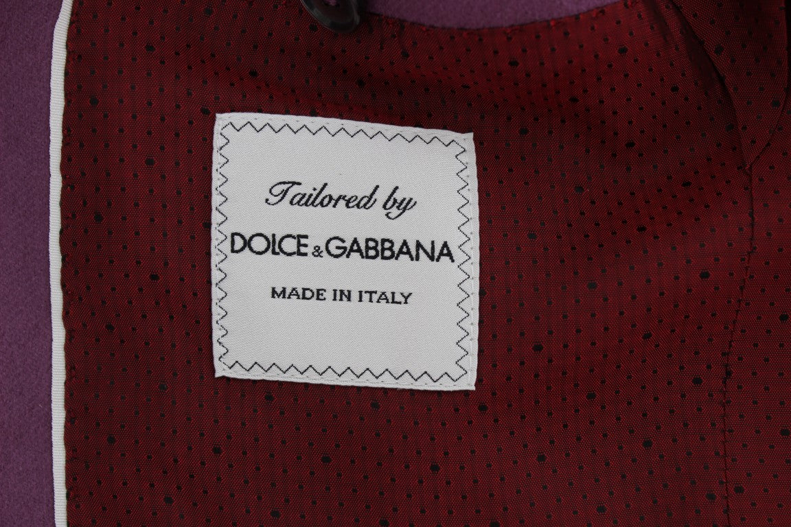 - Elegant Purple Cashmere-Silk Blend Blazer