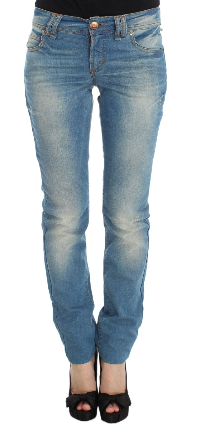 - Sleek Blue Slim Fit Designer Jeans