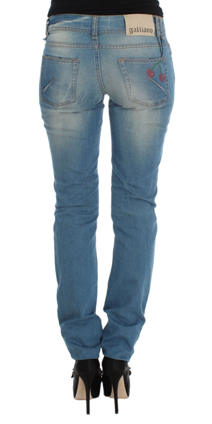 - Sleek Blue Slim Fit Designer Jeans
