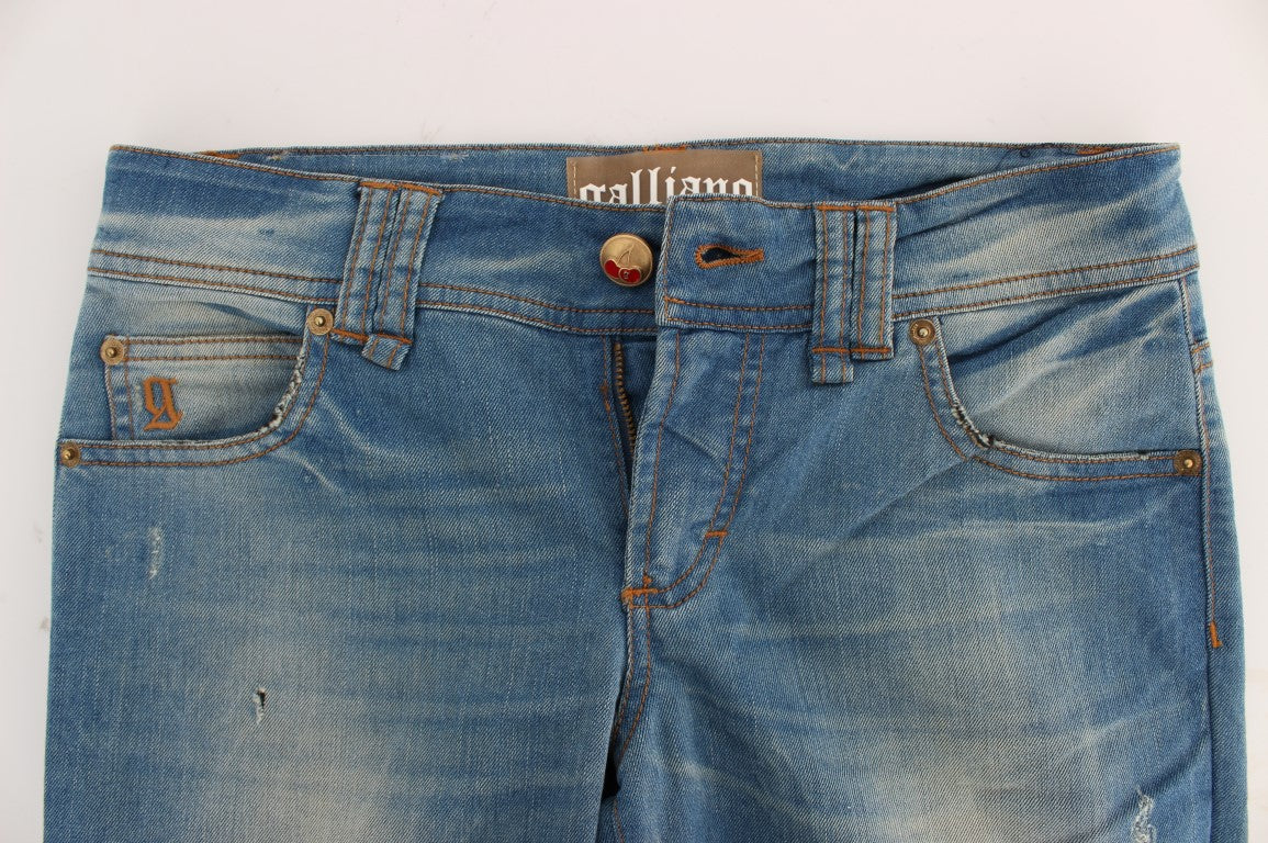 - Sleek Blue Slim Fit Designer Jeans