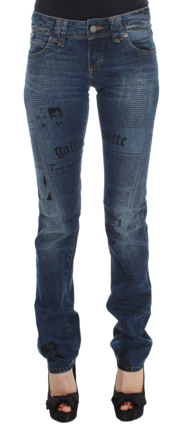 - Elegant Slim Bootcut Denim Jeans