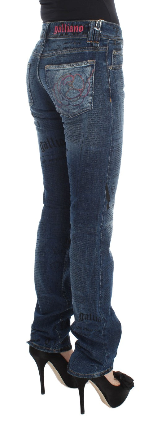 - Elegant Slim Bootcut Denim Jeans
