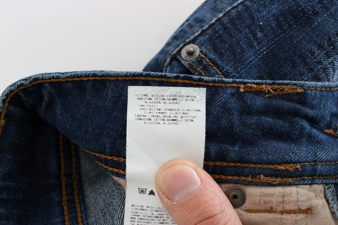 - Elegant Slim Bootcut Denim Jeans