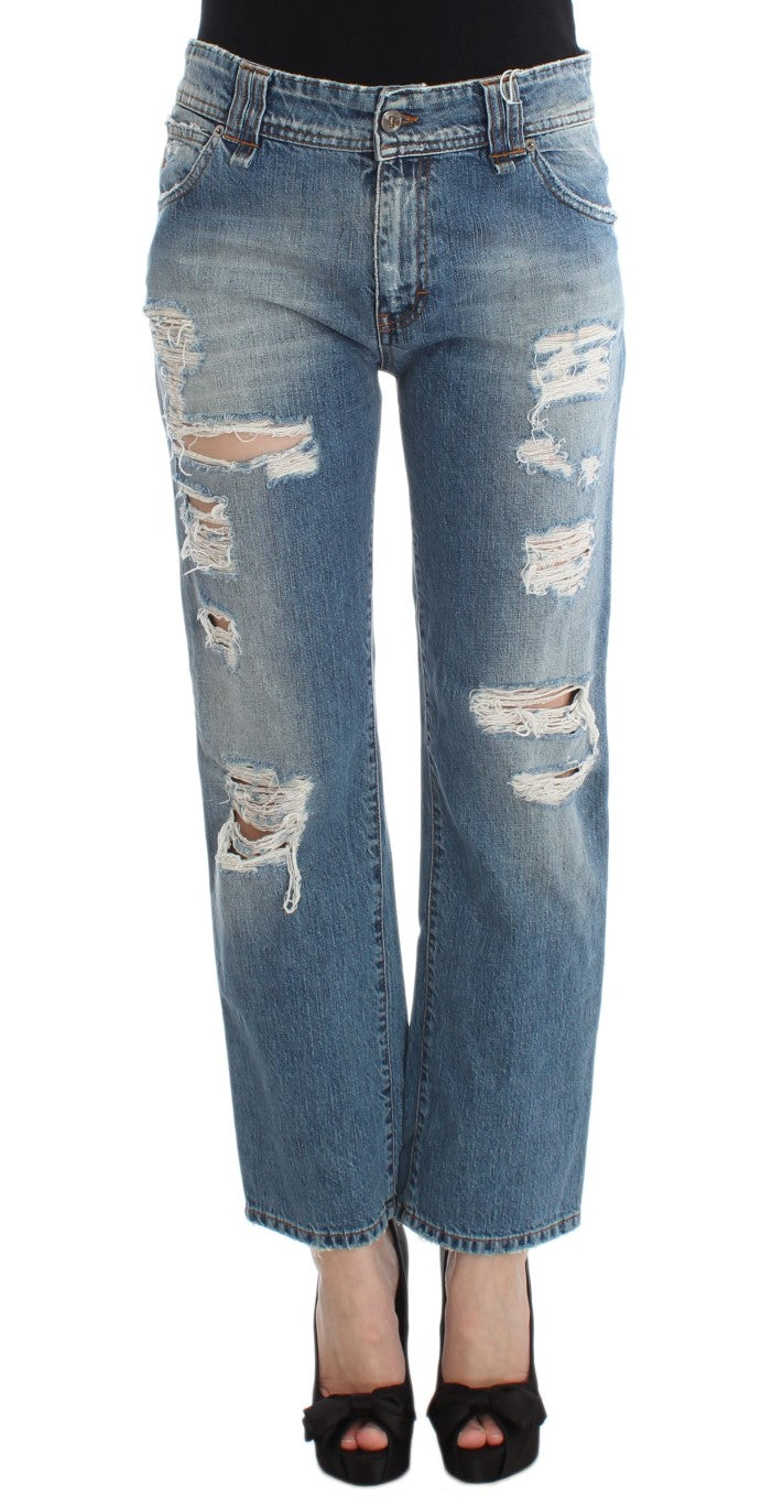 - Chic Boyfriend Blue Wash Jeans