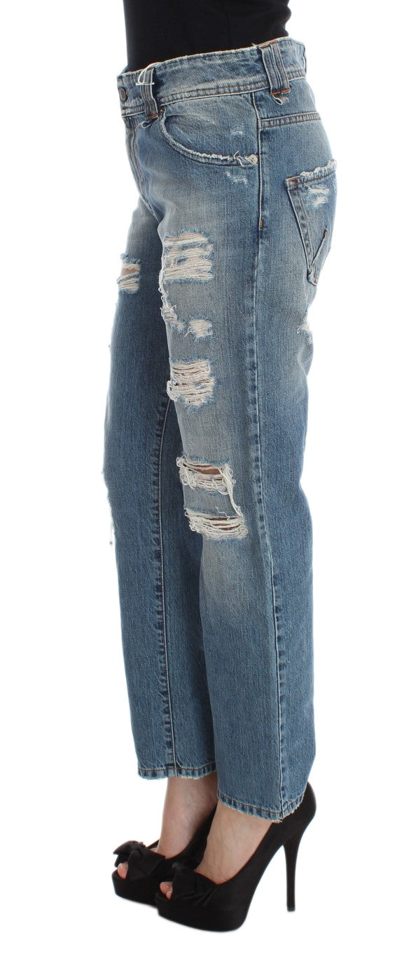 - Chic Boyfriend Blue Wash Jeans
