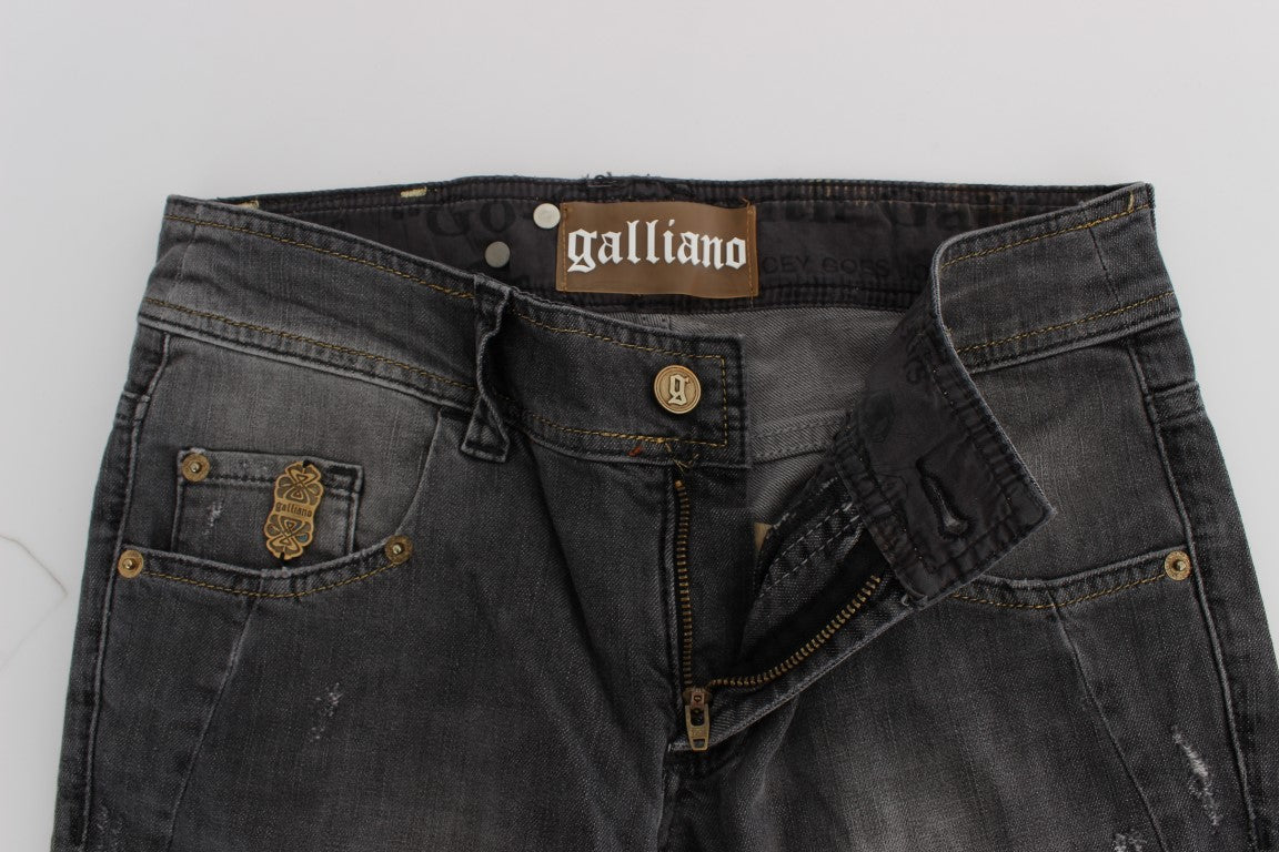 - Elegant Slim Fit Gray Wash Jeans