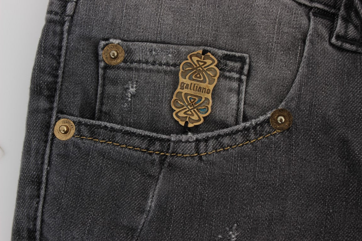 - Elegant Slim Fit Gray Wash Jeans