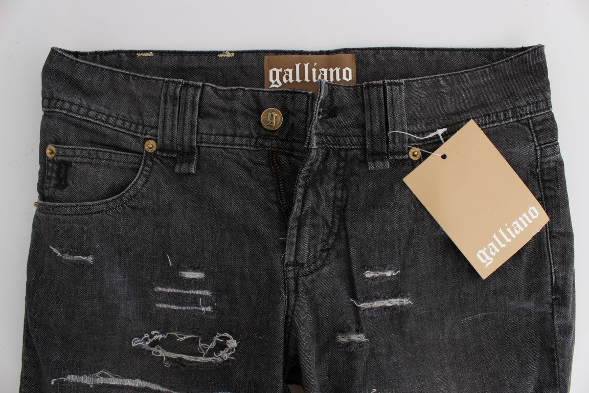 - Chic Gray Wash Straight Fit Jeans