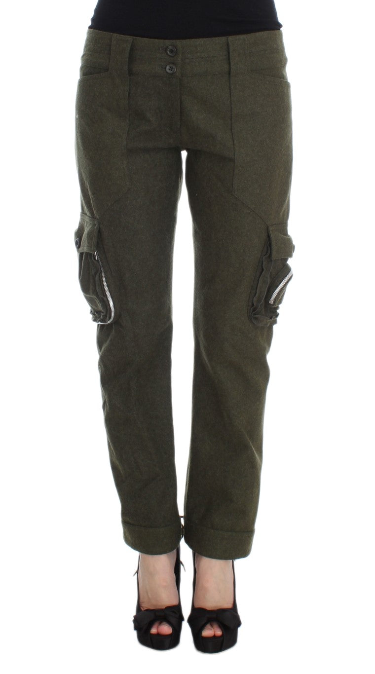 - Chic Green Cargo Pants for Effortless Style