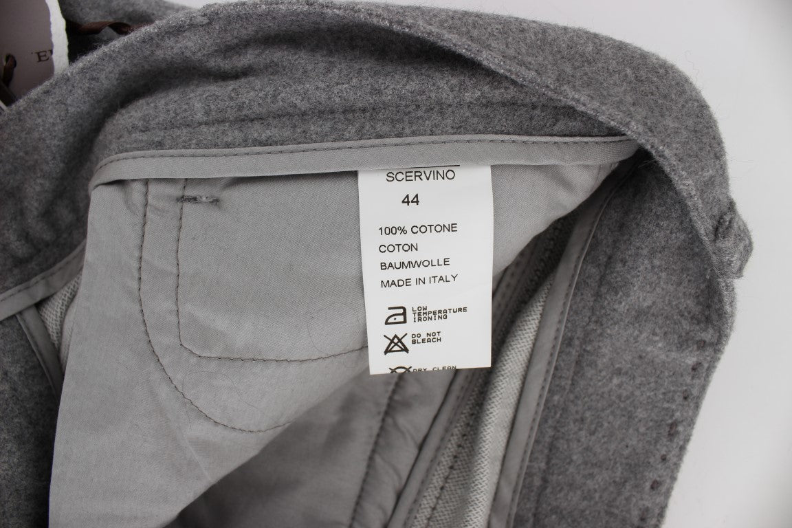 - Chic Gray Casual Cotton Pants