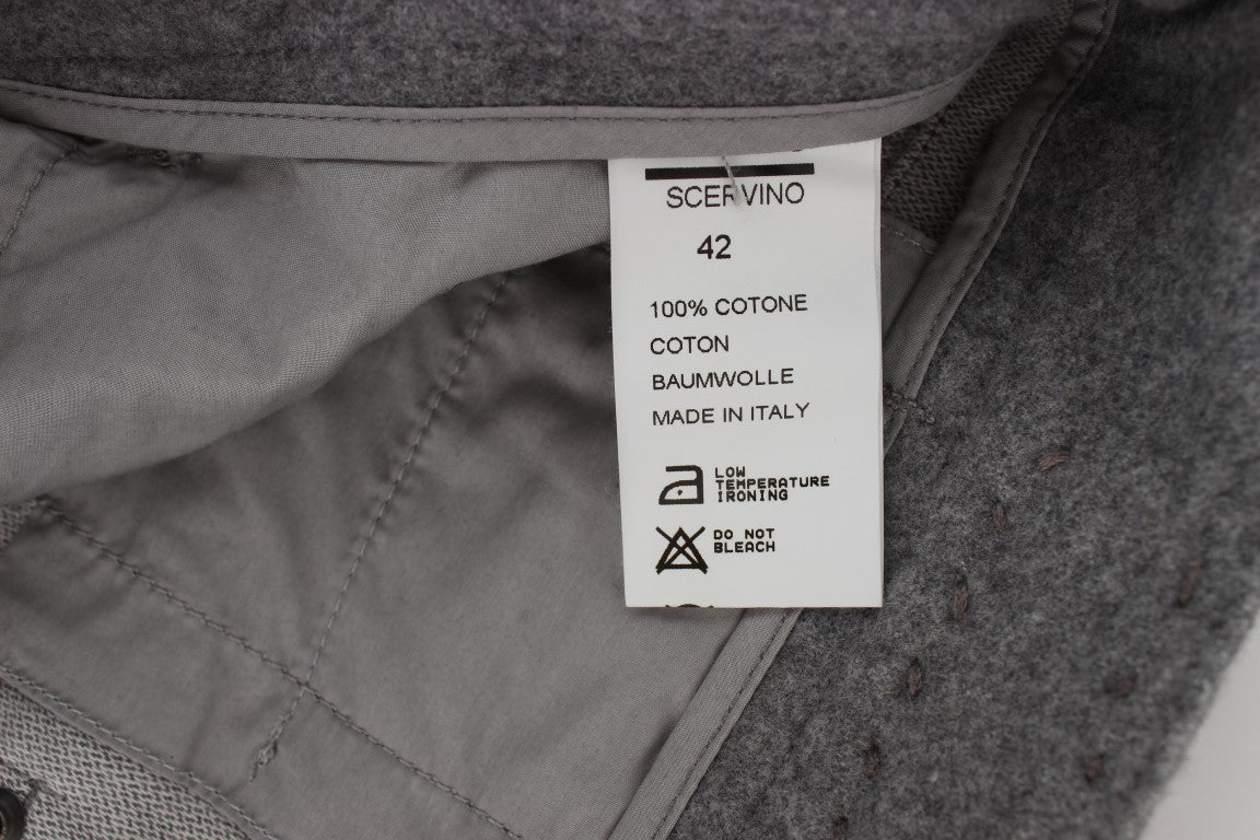 - Chic Gray Casual Cotton Pants