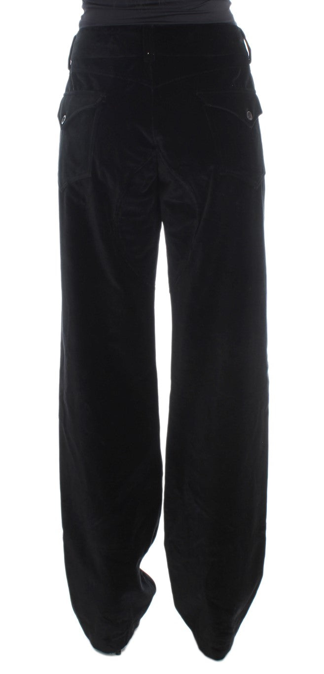 - Chic Black Straight Fit Cotton Jeans