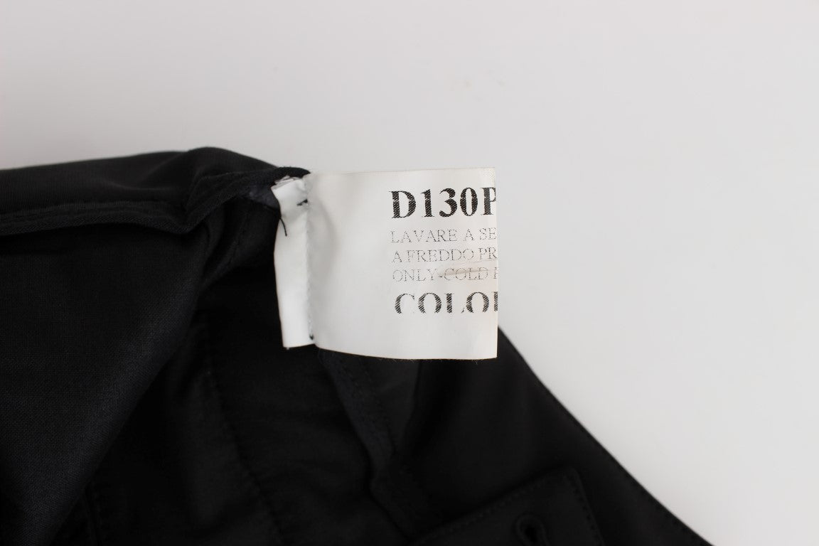 - Elegant Cropped Capri Pants in Black