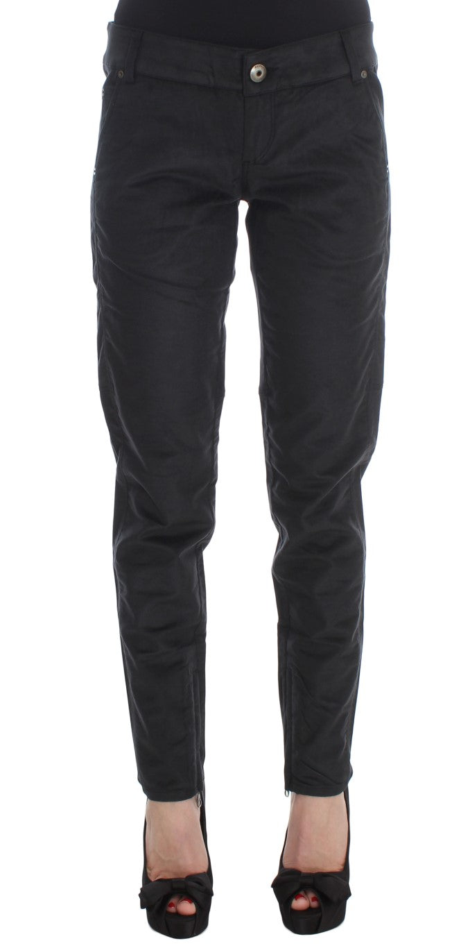 - Chic Black Regular Fit Trousers