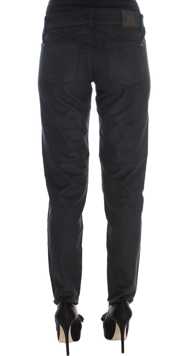 - Chic Black Regular Fit Trousers