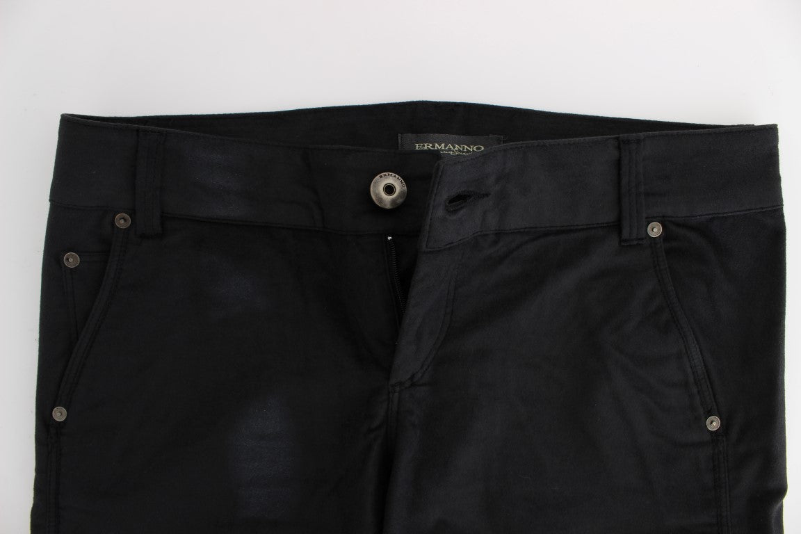 - Chic Black Regular Fit Trousers