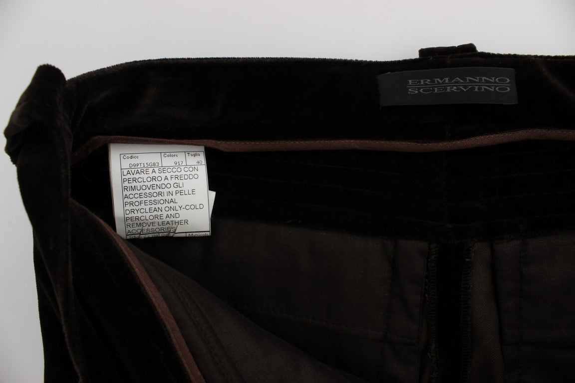 - Slim Fit Italian Cotton Pants