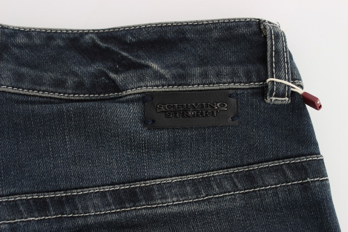 - Chic Blue Slim Fit Italian Jeans