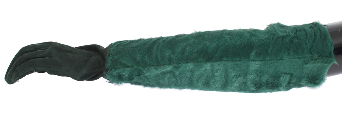 - Elegant Elbow-Length Leather Gloves