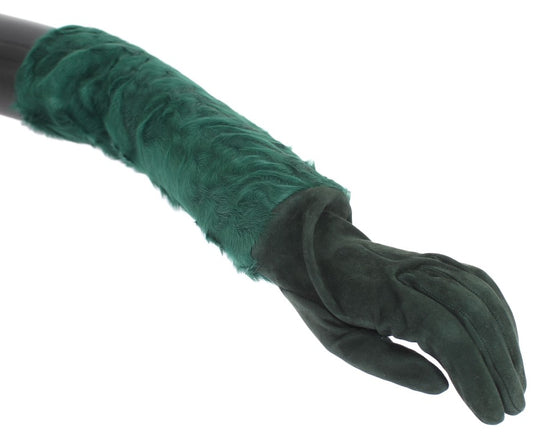 - Elegant Elbow-Length Leather Gloves