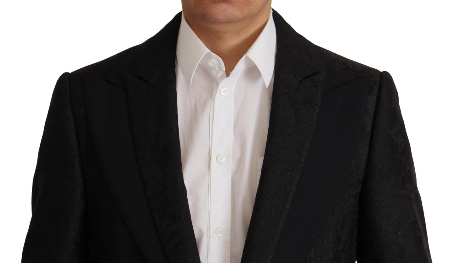 - Elegant Black Two-Piece Martini Suit