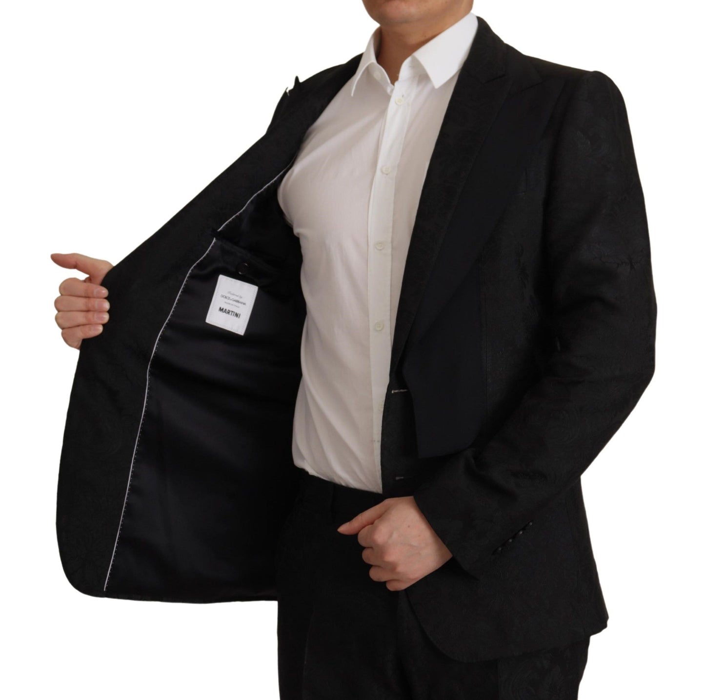 - Elegant Black Two-Piece Martini Suit