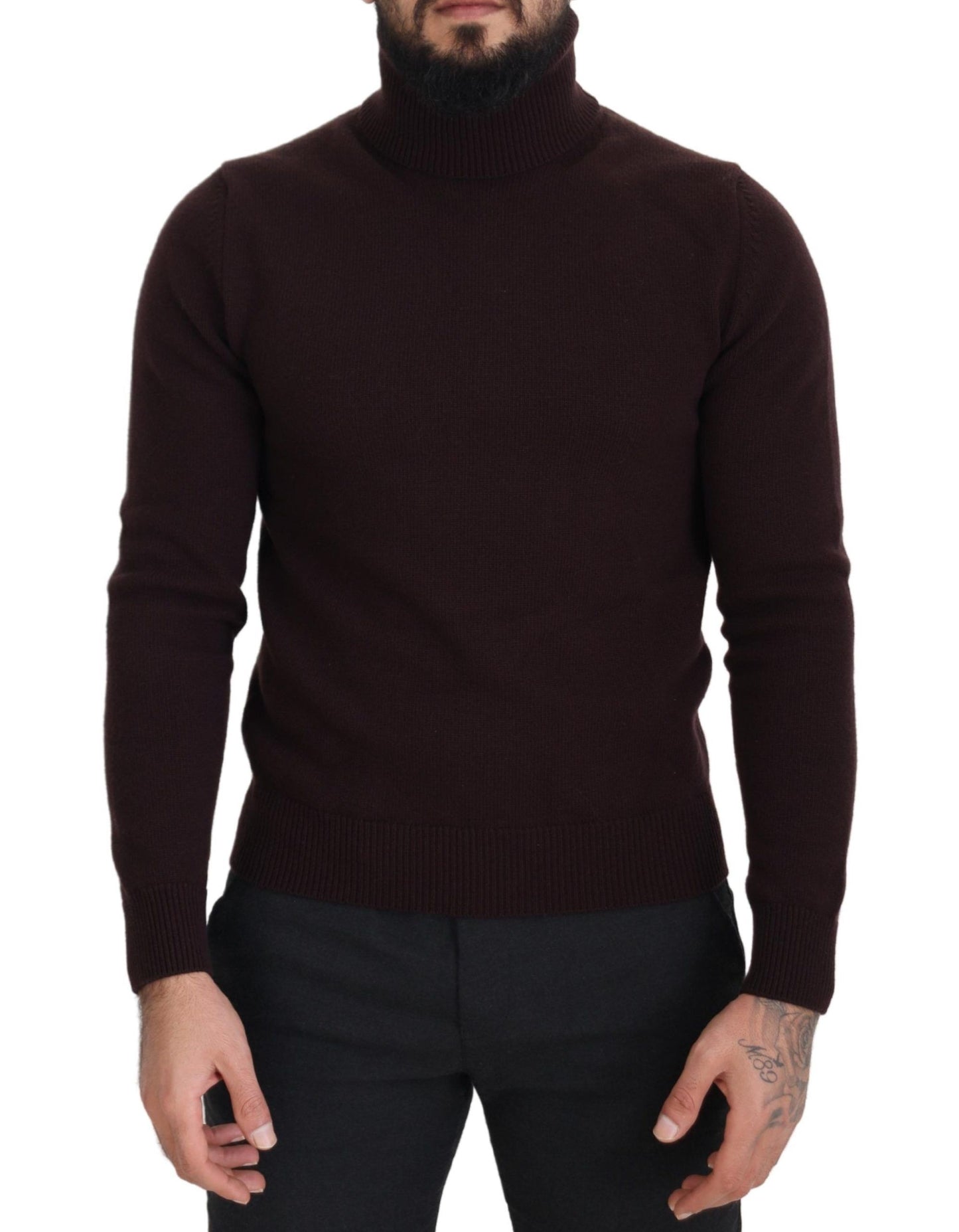 - Elegant Turtleneck Wool Pullover Sweater
