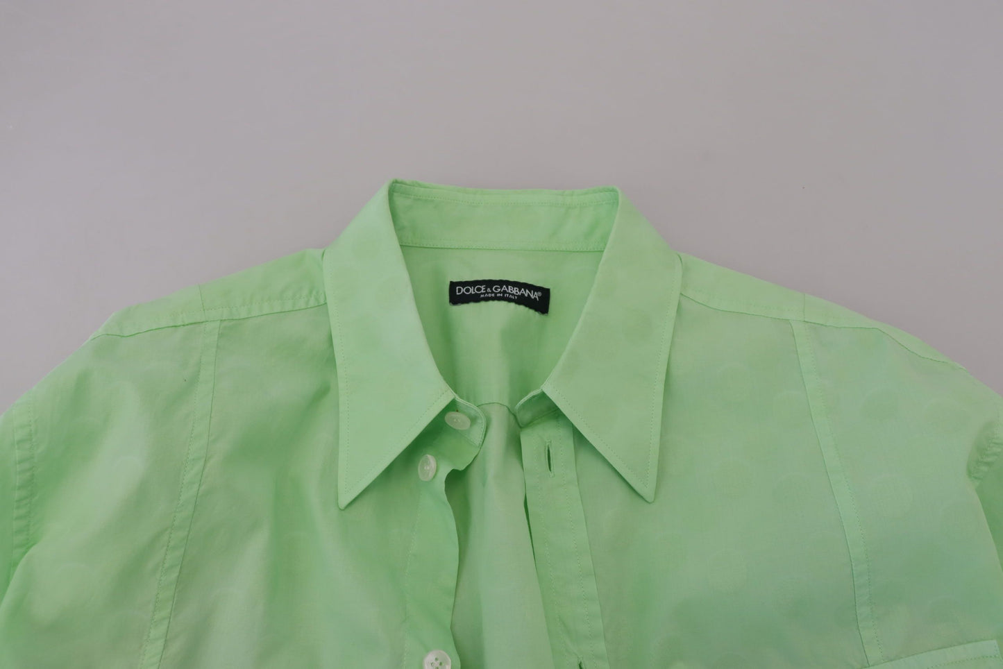 - Mint Green Slim Fit Casual Button-Down Shirt