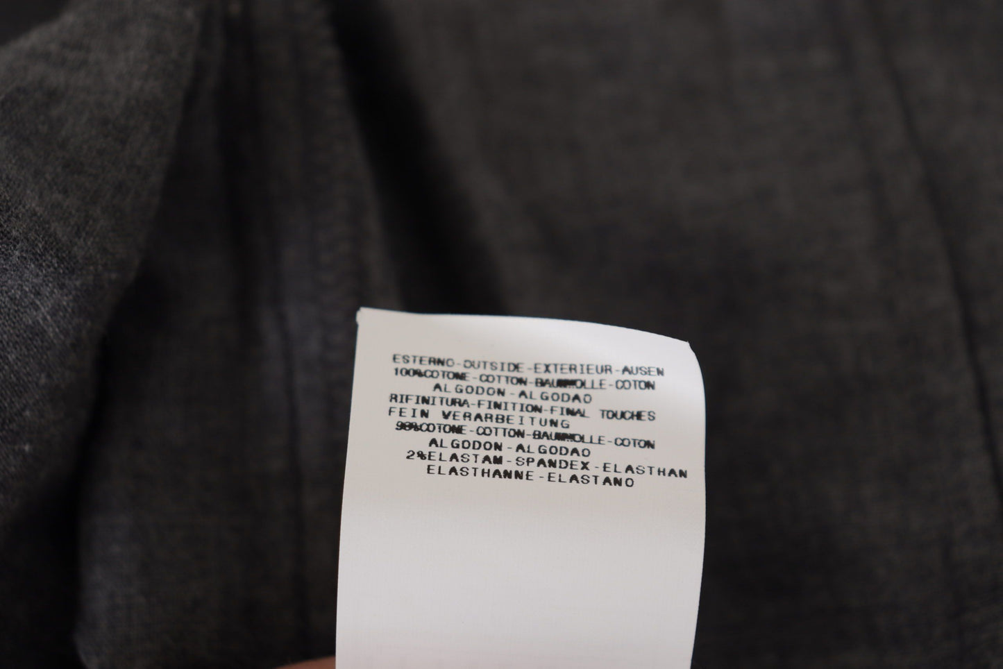 - Sleek Gray Cotton Casual Button Front Shirt