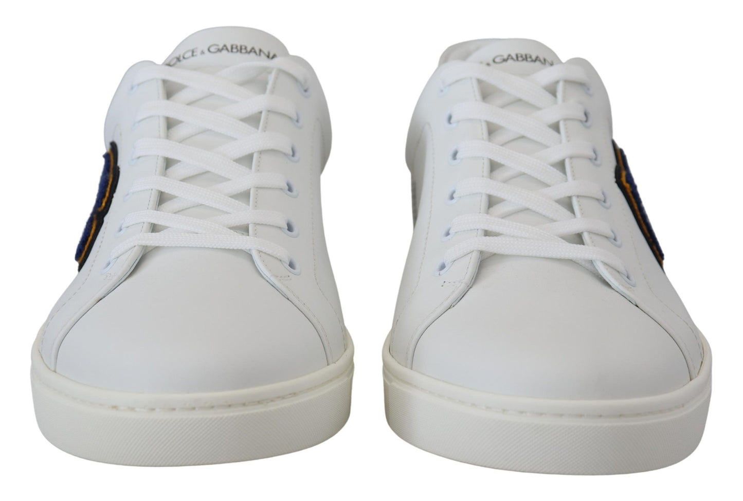 - Elegant White Leather Men's Sneakers