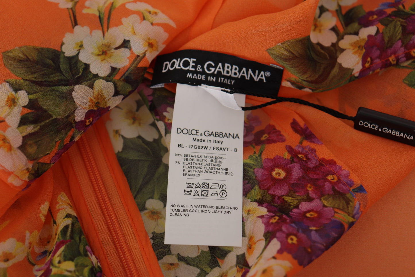 - Elegant Floral Silk Blouse with Back Zipper