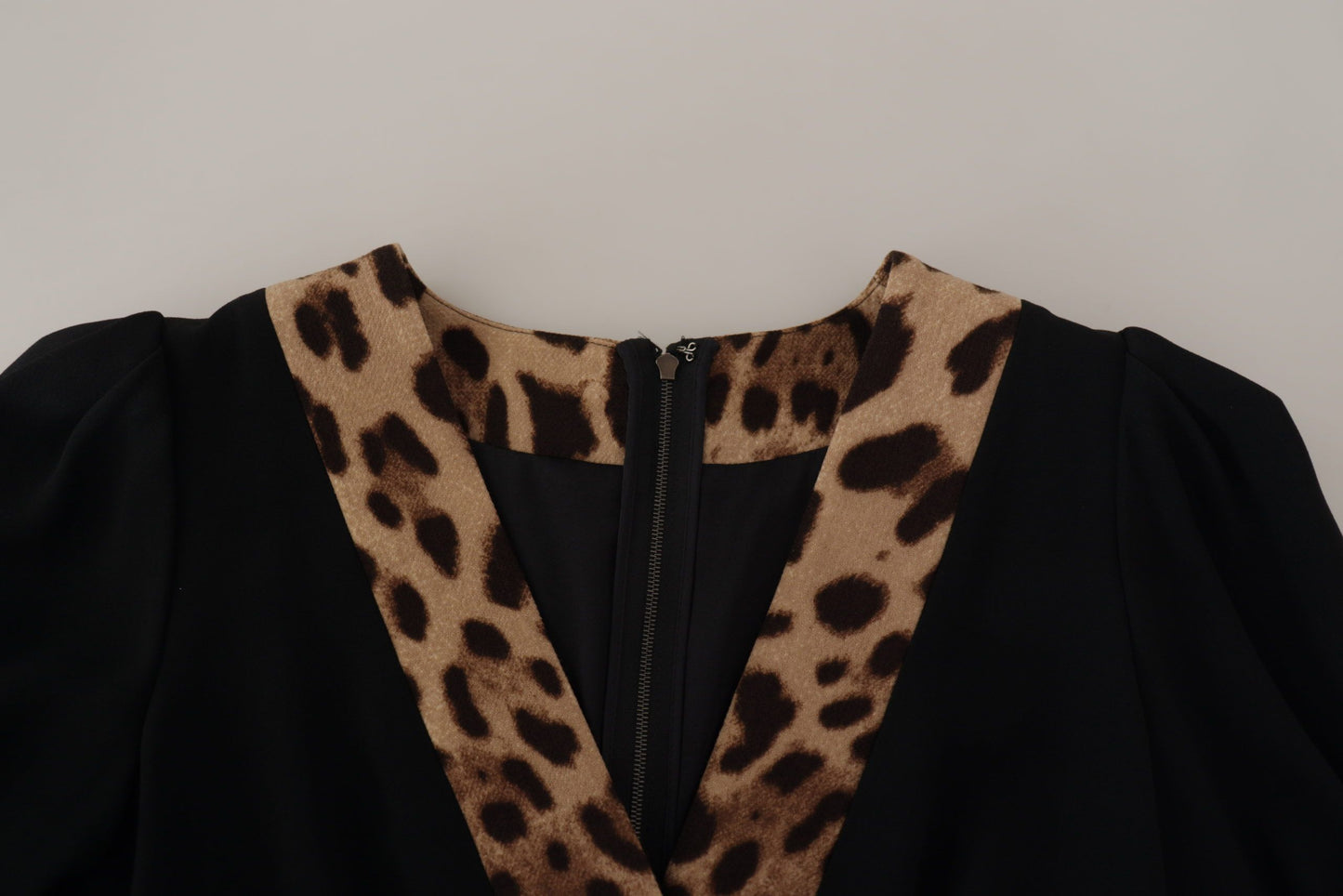 - Elegant Black V-Neck A-Line Dress