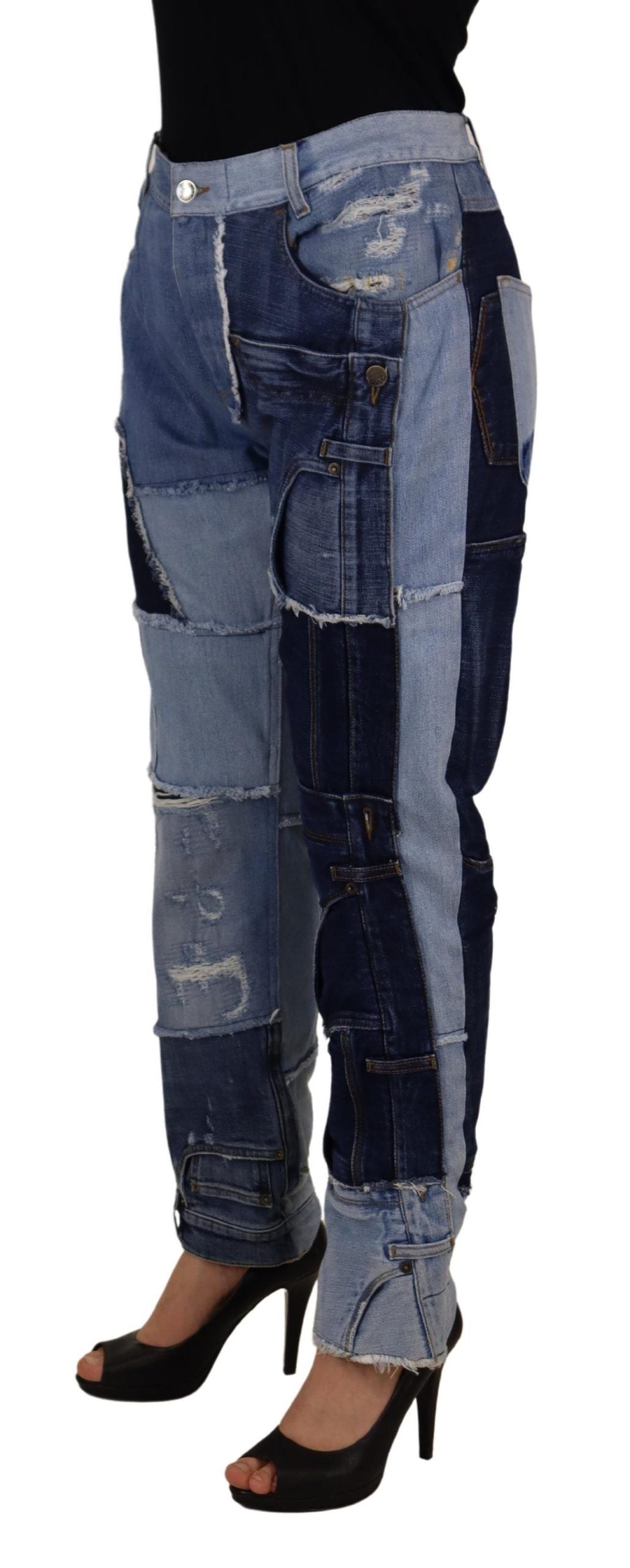 - High Waist Skinny Couture Jeans