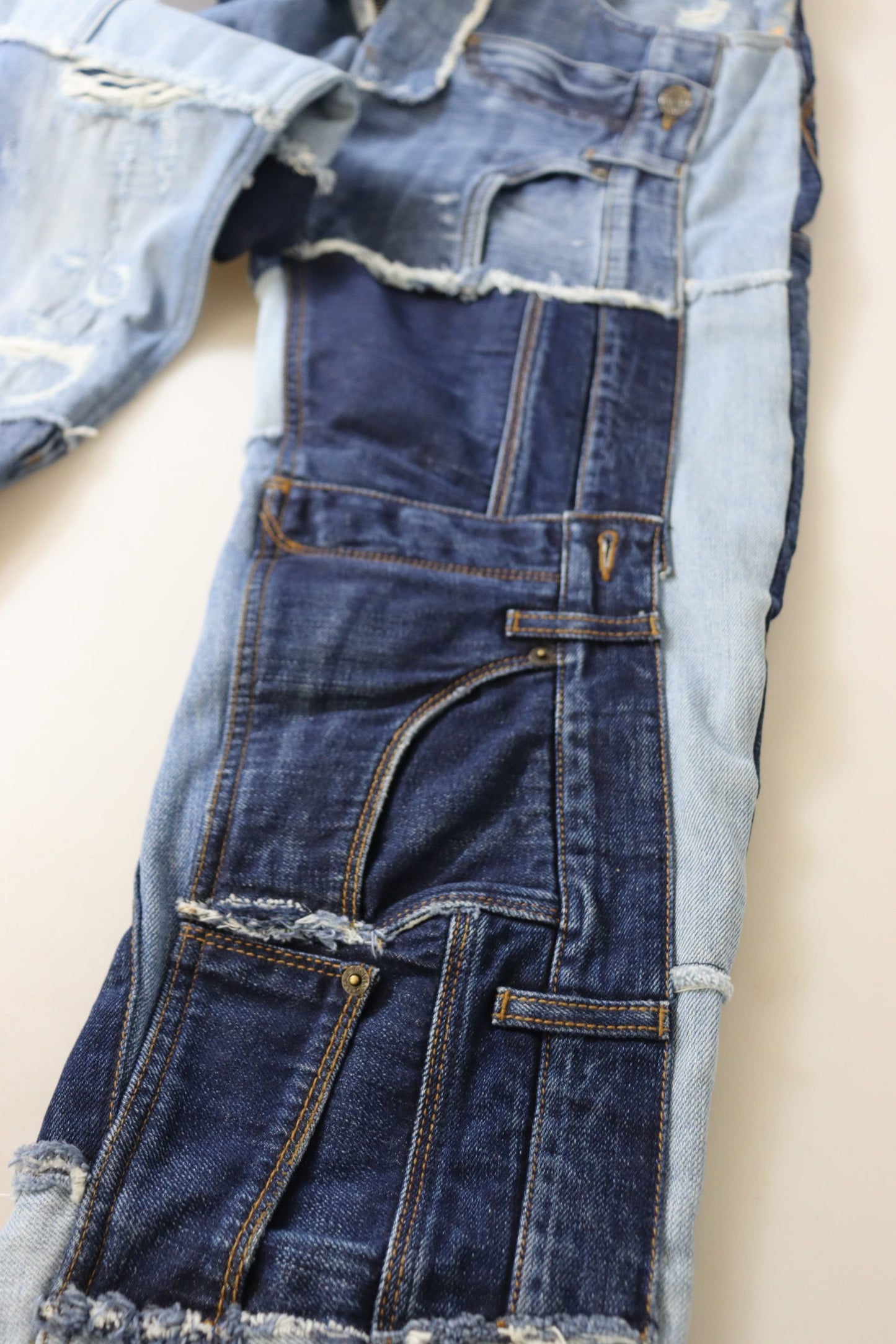 - High Waist Skinny Couture Jeans