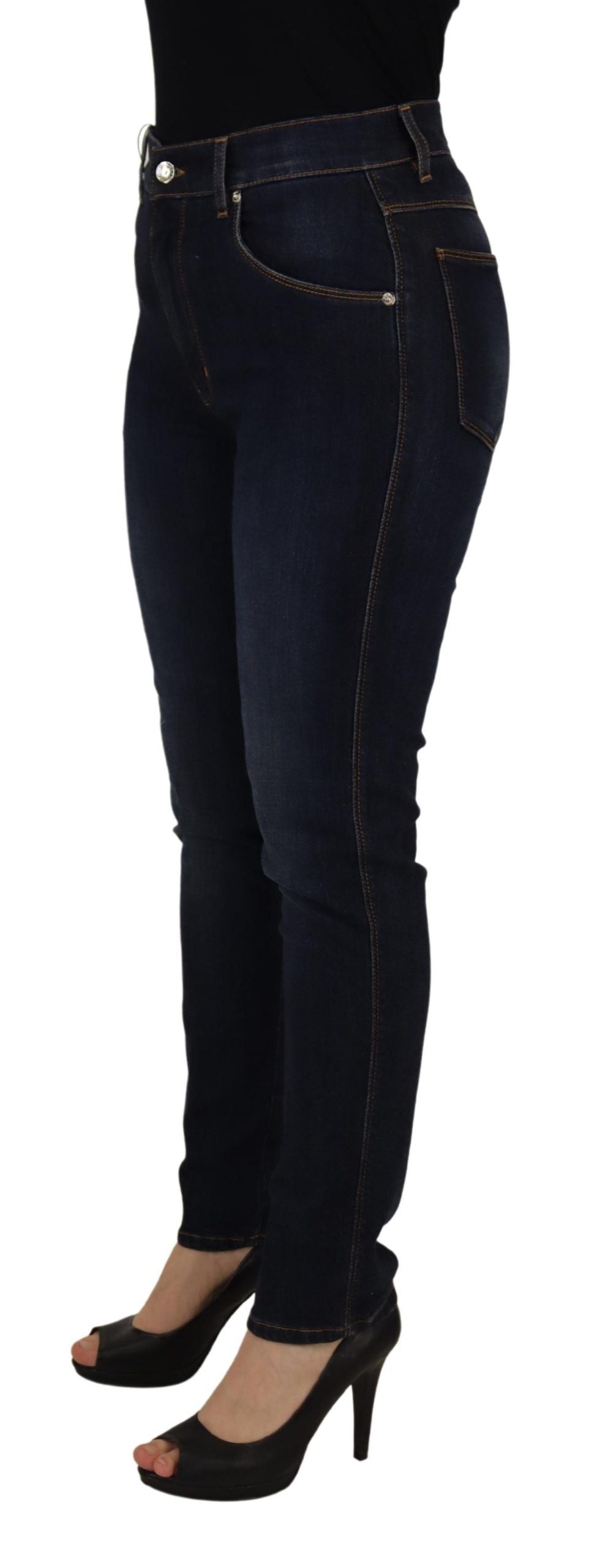 - Elevate Your Denim Game with High Waist Skinny Jeans