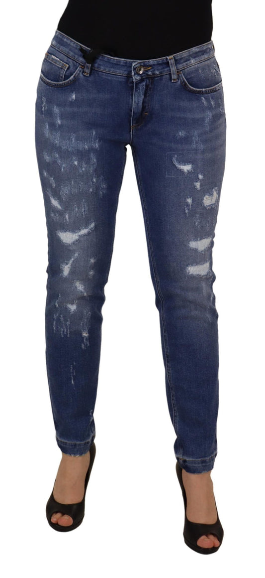 - Chic Low Waist Skinny Denim Jeans