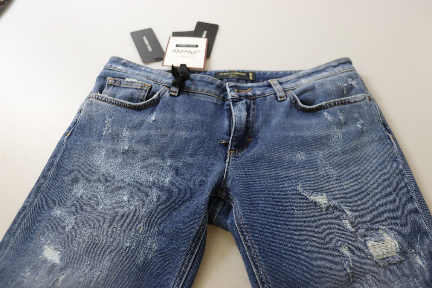 - Chic Low Waist Skinny Denim Jeans