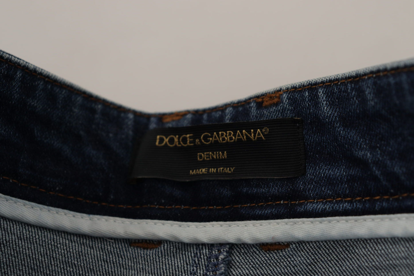 - High Waist Skinny Designer Jeans in Blue