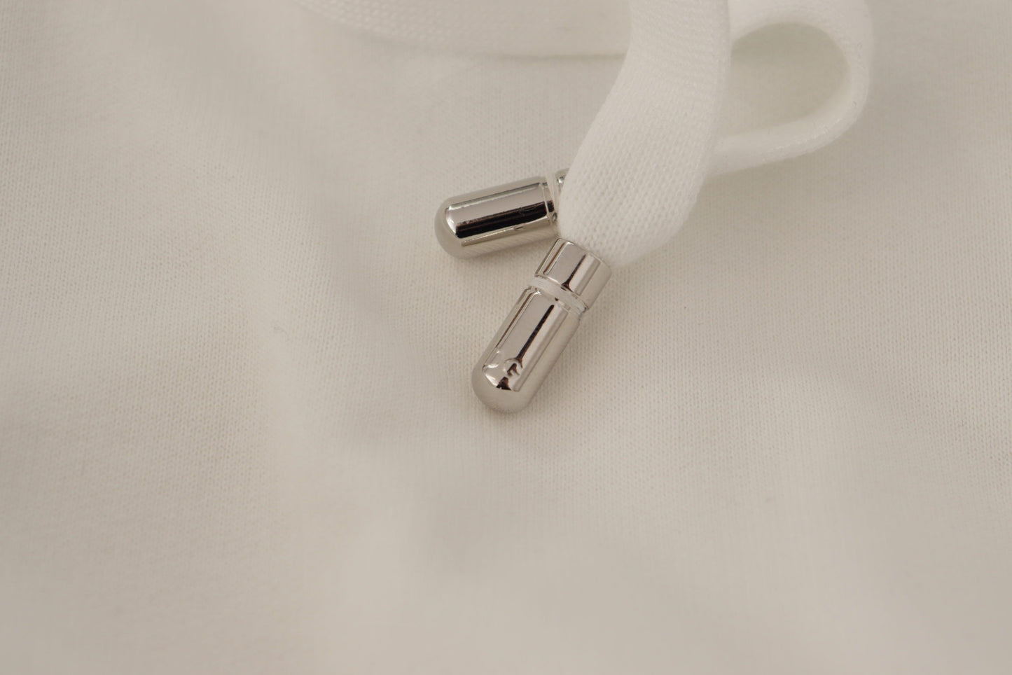 - Chic White Hooded Pullover Sweater