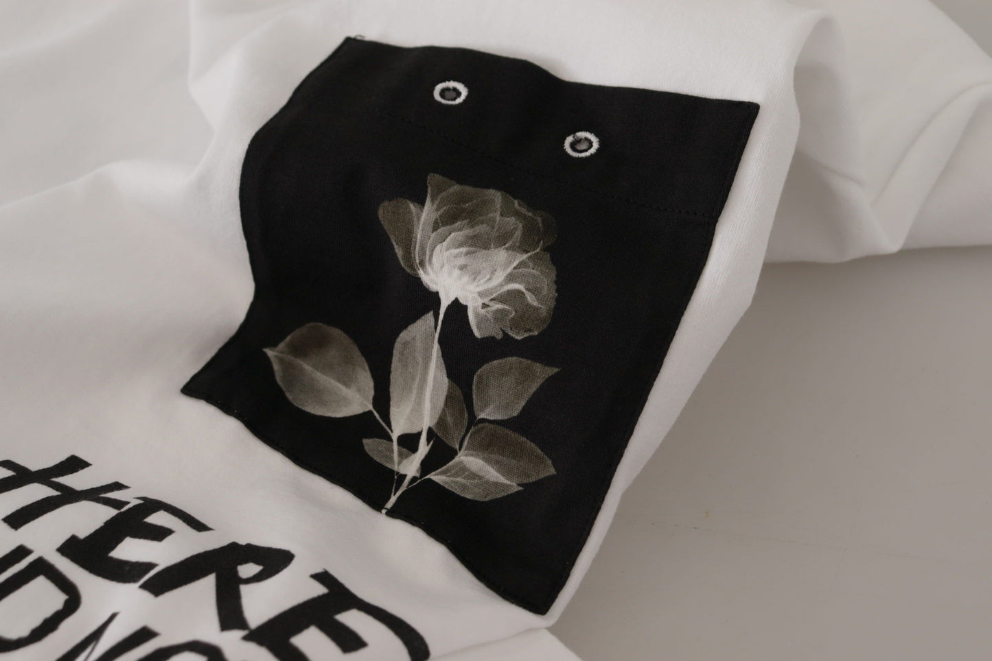 - Elegant Round Neck Slogan Tee