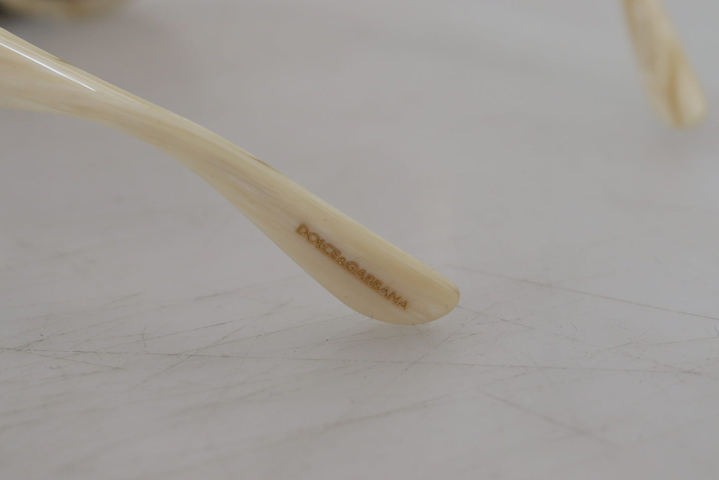 Dolce & Gabbana Beige Acetate Women's Sunglasses with Brown Lenses