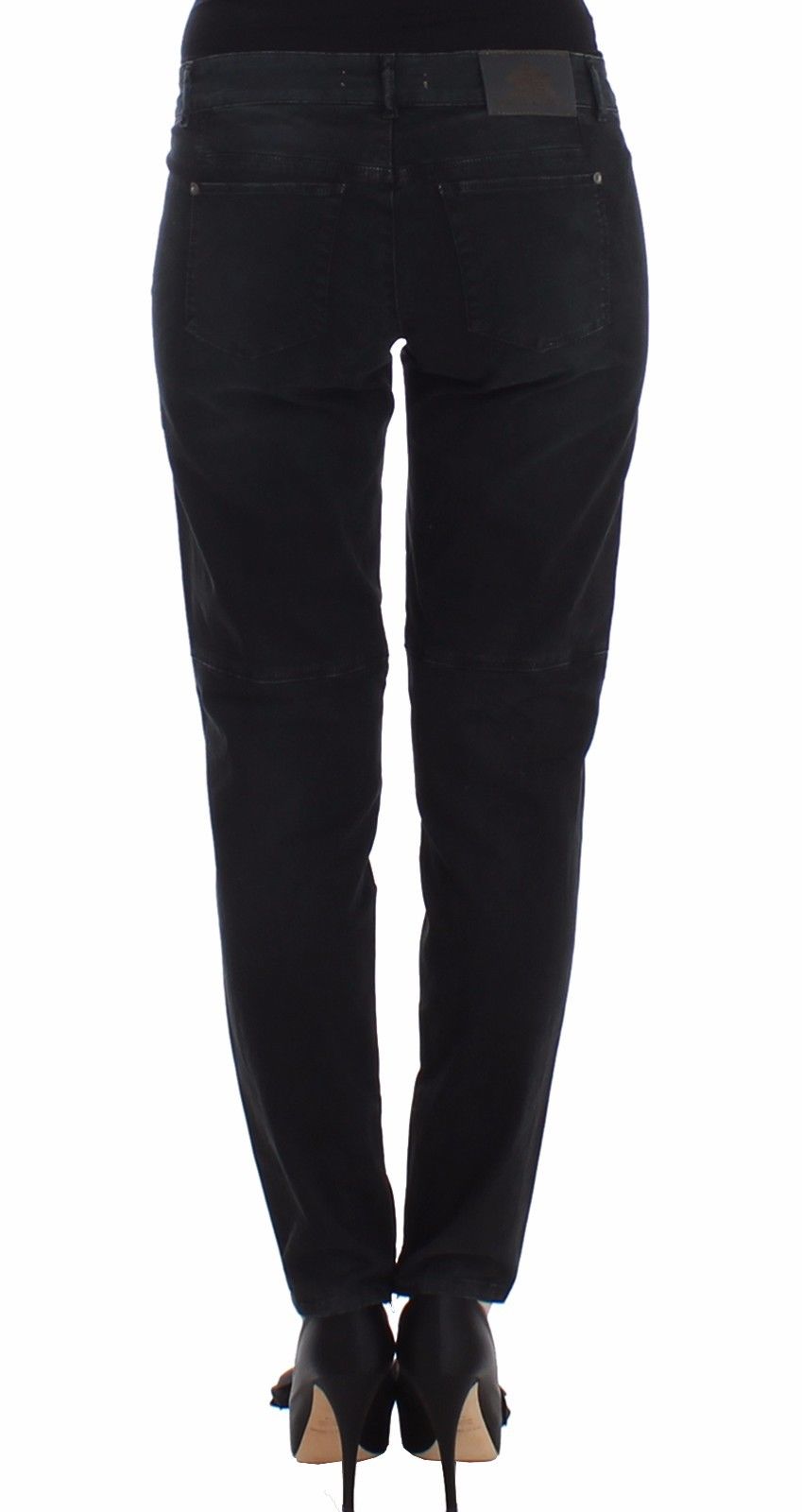 - Sleek Black Slim Leg Designer Jeans
