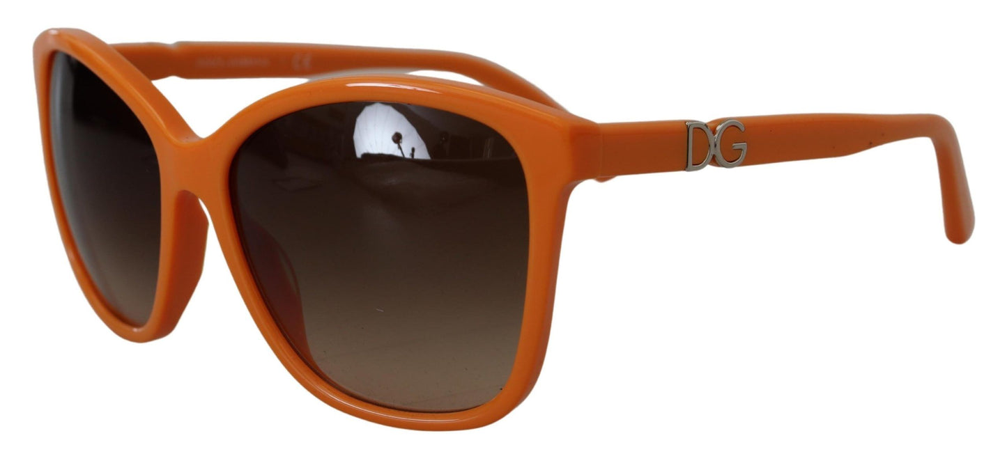 - Chic Orange Round Sunglasses for Women