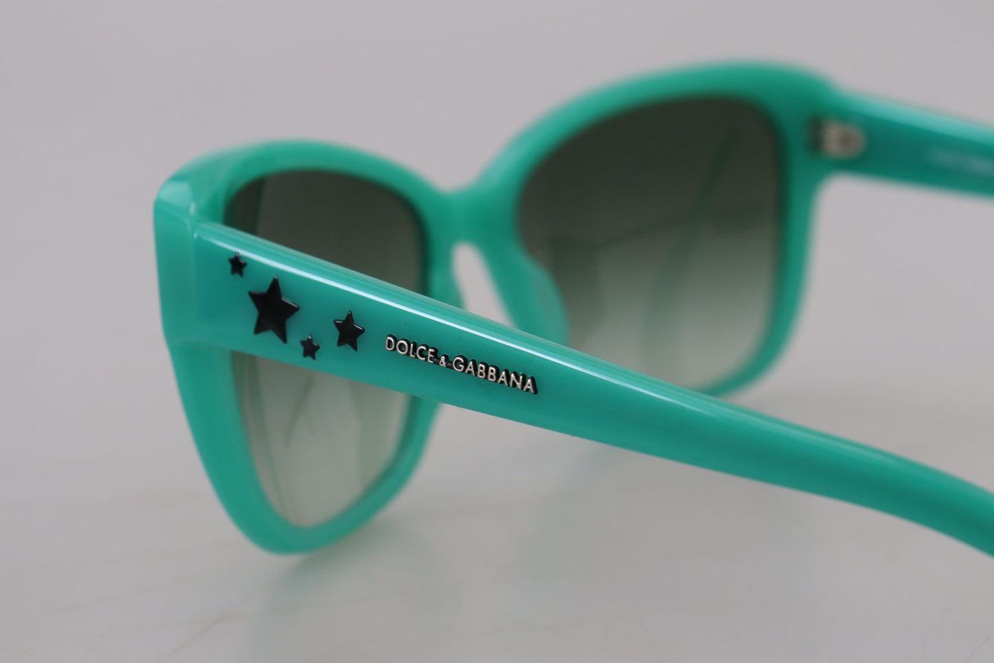Dolce & Gabbana Green Star-Patterned Square Sunglasses
