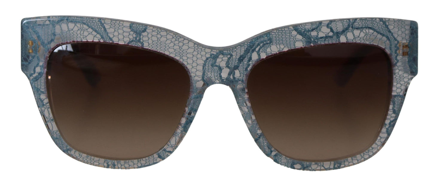- Elegant Lace-Trimmed Gradient Sunglasses